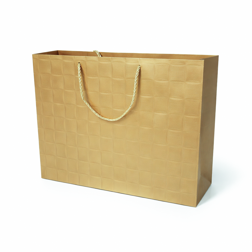 Set 12 pungi uni pentru cadouri, culoare auriu - ROC A16611
