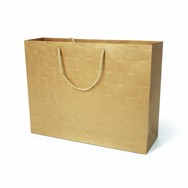 Set 12 pungi uni pentru cadouri, culoare auriu - ROC A16611