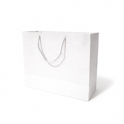Set 12 pungi uni pentru cadouri, culoare alb - ROC A16611