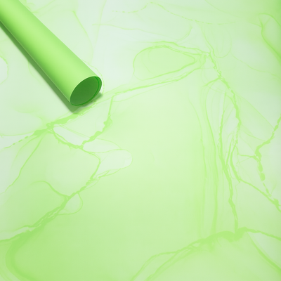 Coli celofan cu print model 4, culoare verde - ROC A288