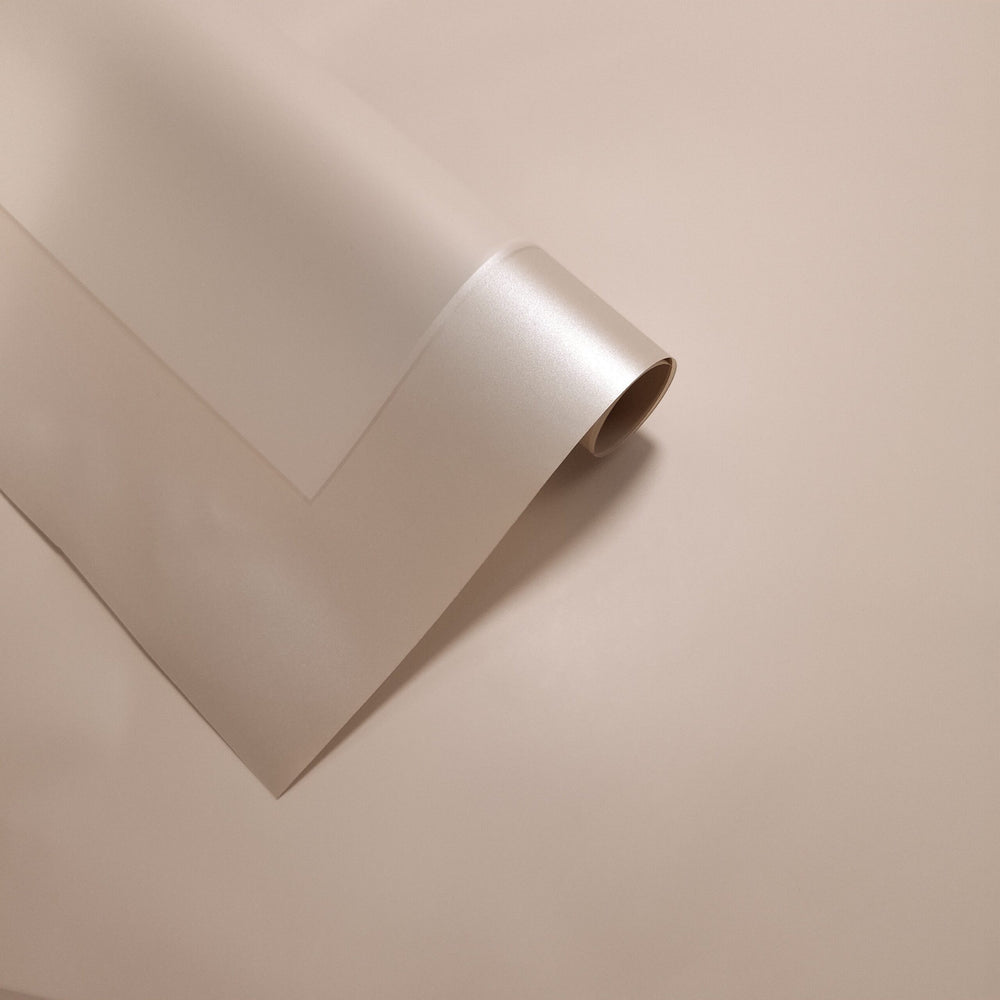 Coli celofan semitransparent cu chenar mare, culoare bej deschis - ROC A288