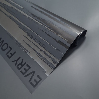 Coli celofan cu print model 2, culoare gri 08 - ROC A288