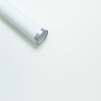 Coli celofan semitransparent cu margine argintie, culoare alb 02 - ROC A288