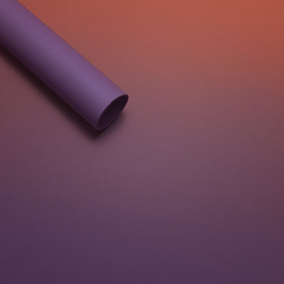 Coli celofan semitransparent degrade, culoare corai cu lila- ROC A288