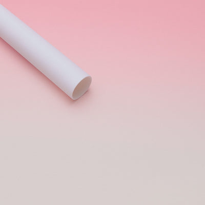 Coli celofan semitransparent degrade, culoare roz cu alb- ROC A288