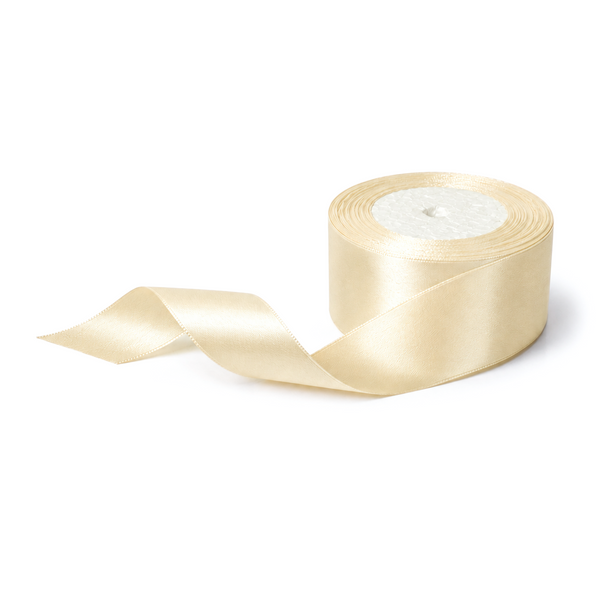 Rolă panglică satin, 4 cm, culoare crem NR. 2 - ROC 0811