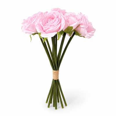 Buchet trandafiri artificiali, culoare roz - ROC AF1