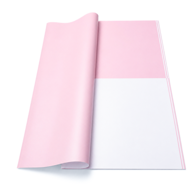 Coli celofan cu print model 6, culoare roz deschis J02 - ROC A288