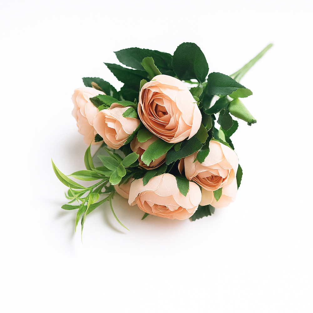 Buchet Ranunculus artificial, culoare crem - ROC AF14