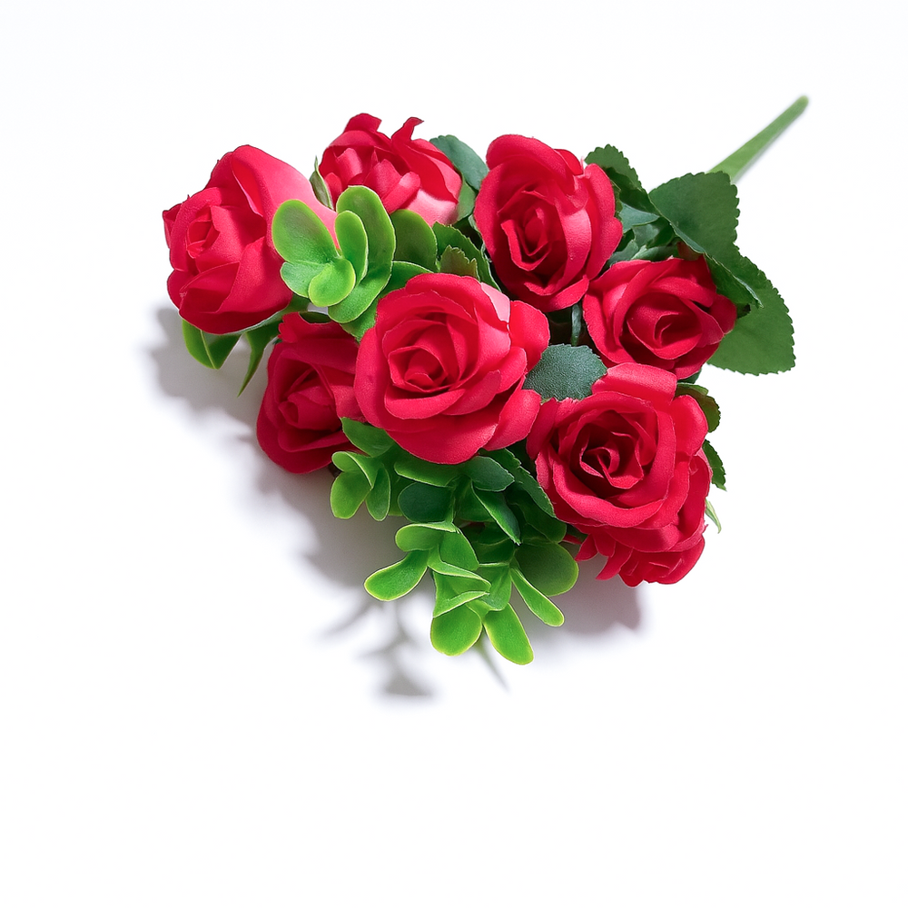 Buchet trandafiri artificiali, culoare roșu - ROC AF15