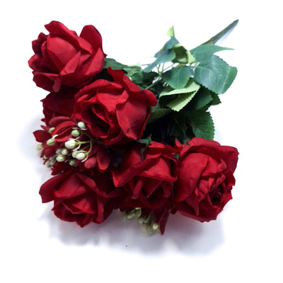 Buchet trandafiri artificiali, culoare roșu - ROC AF27