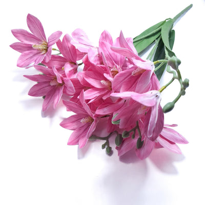 Buchet artificial magnolie, culoare roz intens - ROC AF28
