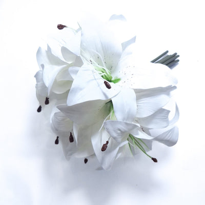 Buchet crini artificiali, culoare alb - ROC AF29