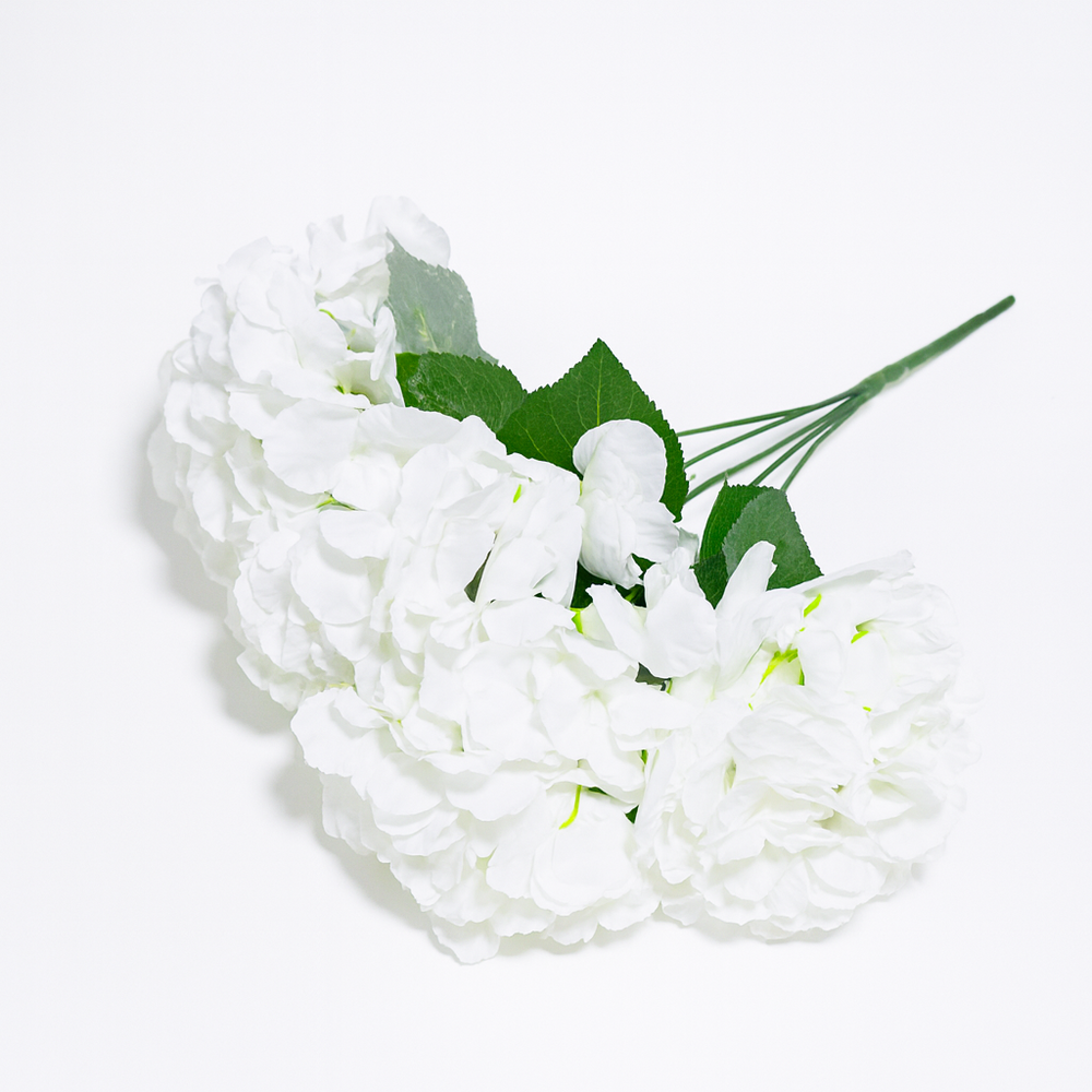 Buchet hortensie artificială, culoare alb - ROC AF2