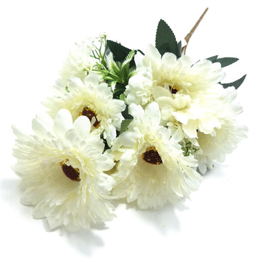 Buchet gerbere artificiale, culoare crem - ROC AF31