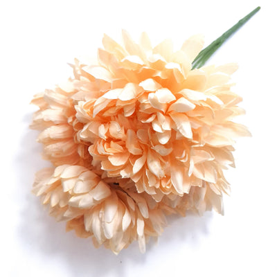 Buchet crizanteme artificiale, culoare roz somon - ROC AF36
