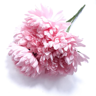 Buchet crizanteme artificiale, culoare roz - ROC AF36
