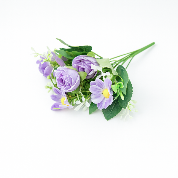 Set 2 buchete artificiale mixte, culoare lila - ROC AF41
