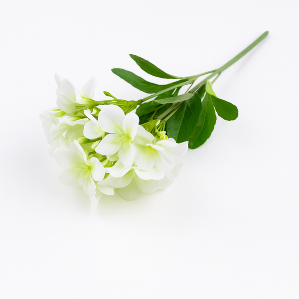 Buchet artificial cu flori universale, culoare alb - ROC AF42