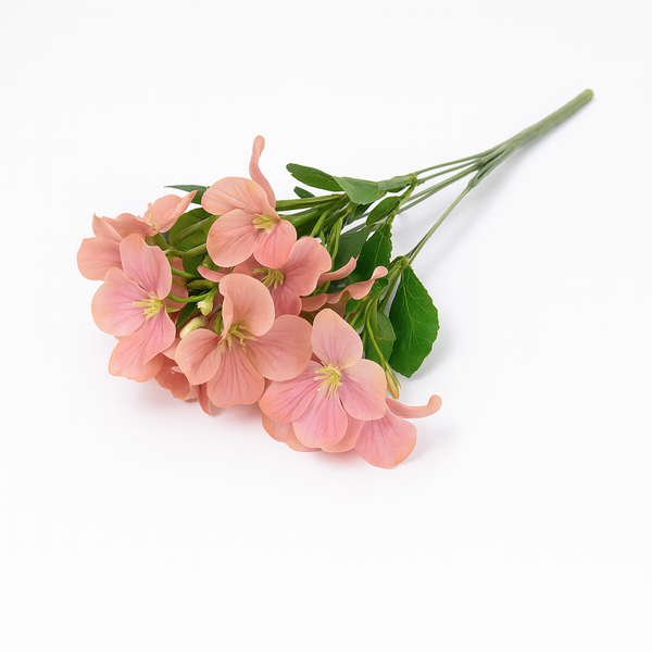 Buchet artificial cu flori universale, culoare roz somon - ROC AF42