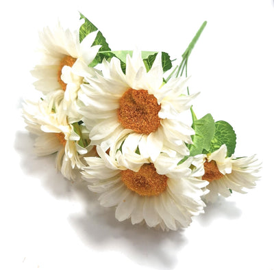Buchet artificial floarea-soarelui, culoare crem #1 - ROC AF44