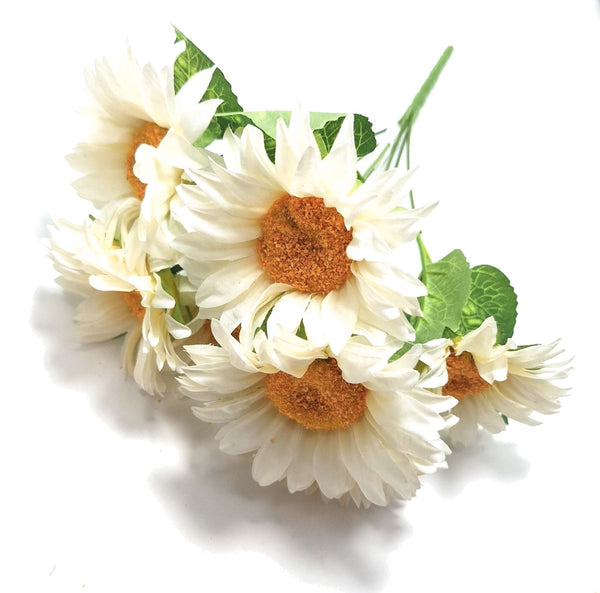 Buchet artificial floarea-soarelui, culoare crem #1 - ROC AF44