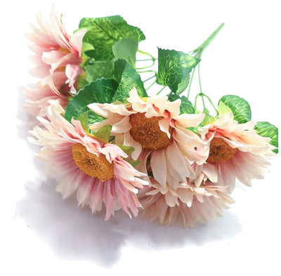 Buchet artificial floarea-soarelui, culoare roz #2 - ROC AF44