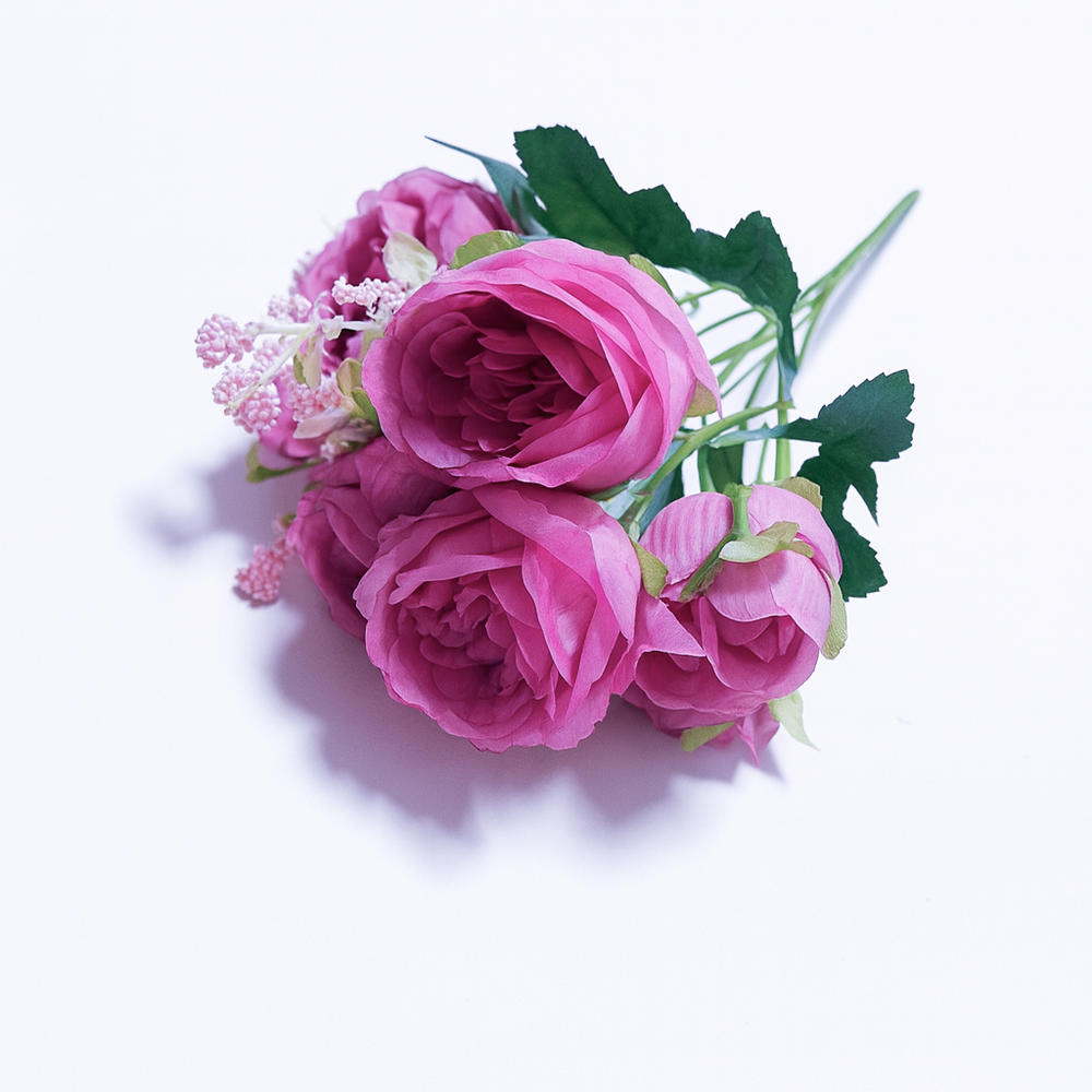 Buchet Ranunculus artificial, culoare lila - ROC AF51