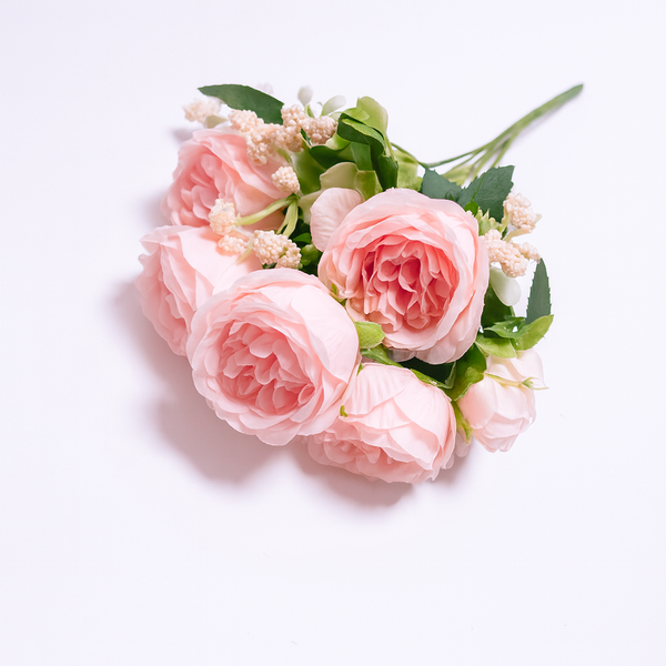 Buchet Ranunculus artificial, culoare roz deschis - ROC AF51