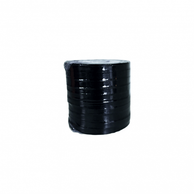 Set 10 role satin pentru impachetat cadouri si flori, 0.8 cm, culoare negru - ROC 0812 - ROC 0812