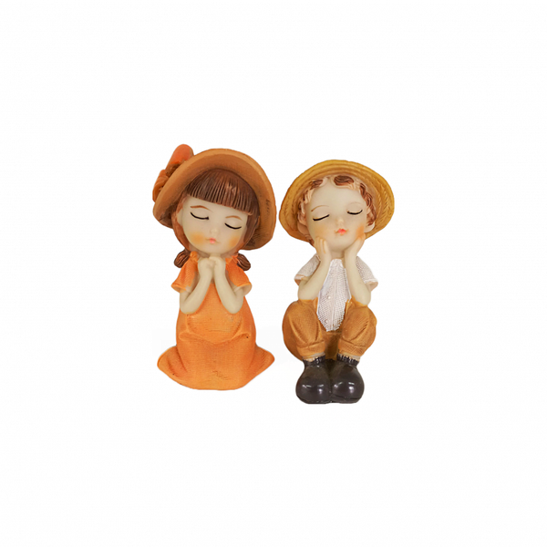 Figurina ceramica copii rugatori - ROC 0768