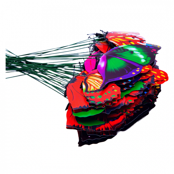 Fluturi gigant multicolori dubli pe bat - ROC 0781