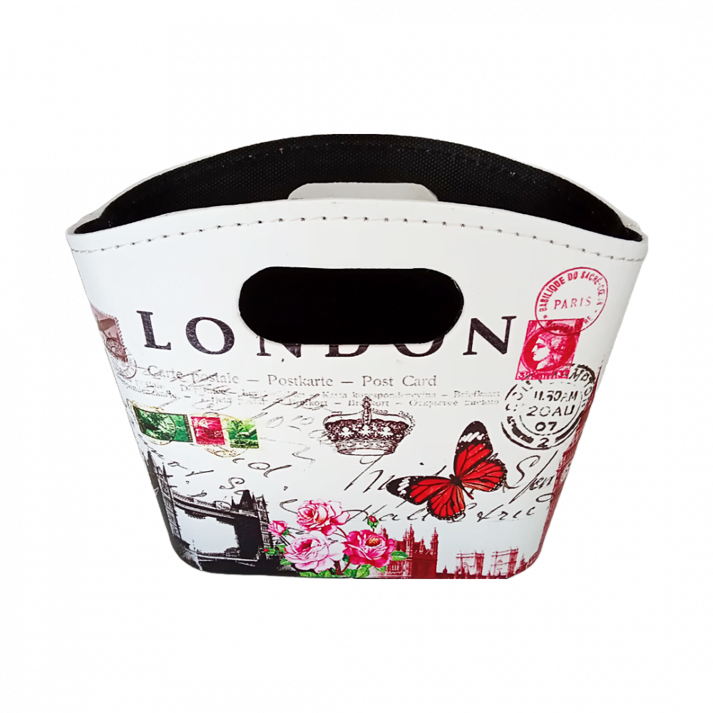 Gentuta din material PVC, model alb "LONDON" - ROC 053