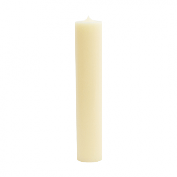 Lumanare cilindrica din parafina pentru botez sau nunta, culoare crem, H 35 cm, D 7 cm - 35070 CREM