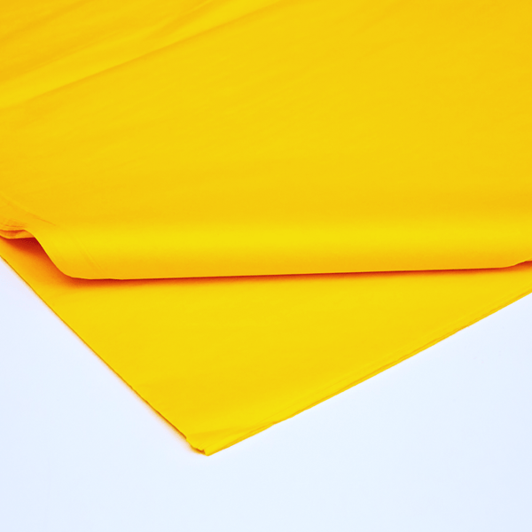 Set 50 de coli hartie de orez, latime 50 cm, lungime 70 cm, culoare galben - ROC A73