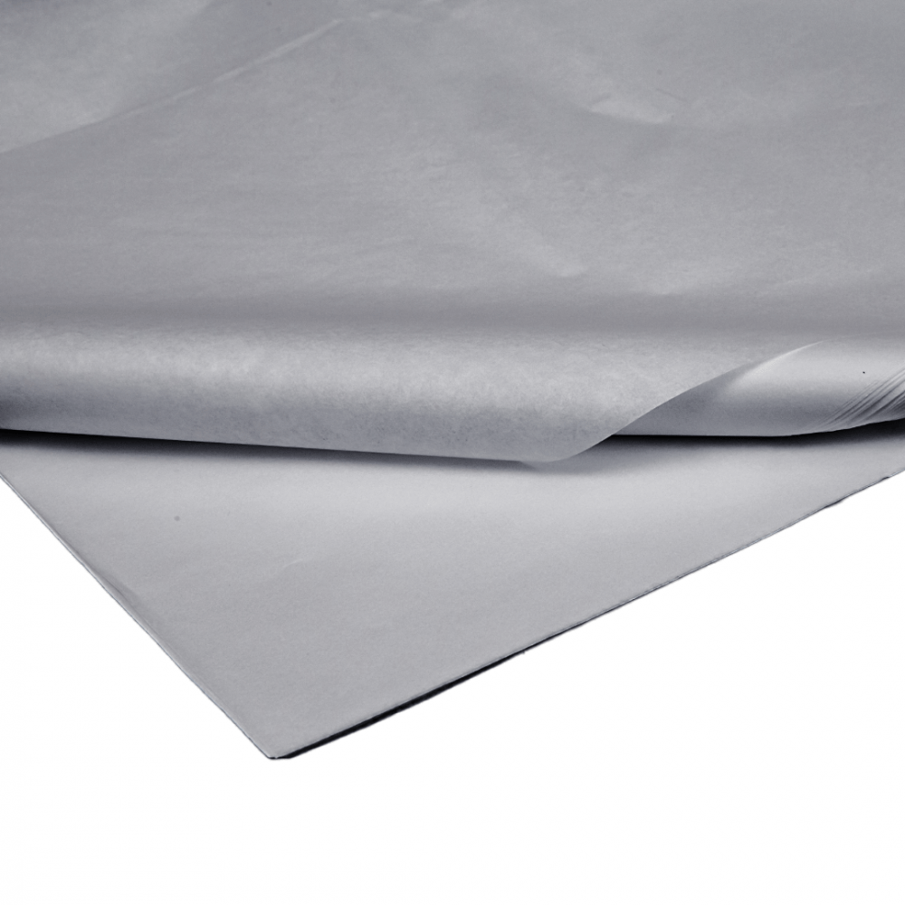 Set 50 de coli hartie de orez, latime 50 cm, lungime 70 cm, culoare gri - ROC A73