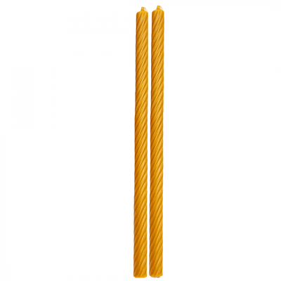 Set 2 lumanari cununie spirala din ceara, H 100 cm, D 4 cm - 100040 C SP.