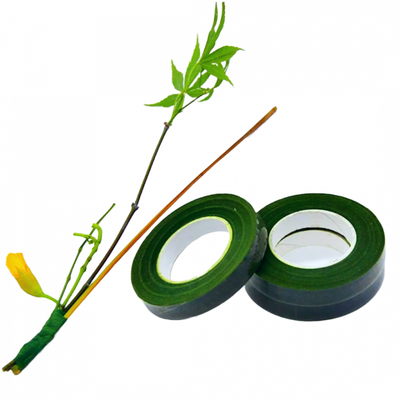 Banda floristică, latime 1.2 cm, lungime 27 m, culoare verde inchis - ROC S5