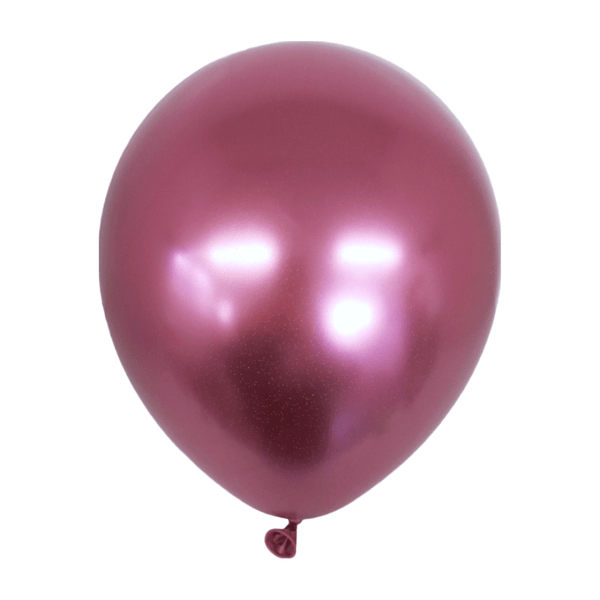 Set 50 baloane latex Chrome Metallic Red 30 cm, NR. 3 - ROC BAL3