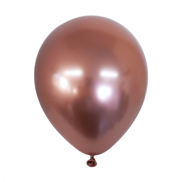 Set 50 baloane latex Chrome Metallic Rose Gold 30 cm, NR. 11 - ROC BAL3
