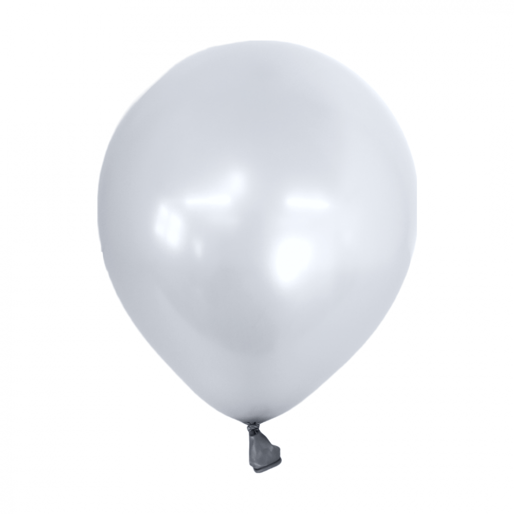 Set 100 baloane latex 26 cm Matte Argintiu, NR. 37 - ROC BAL2