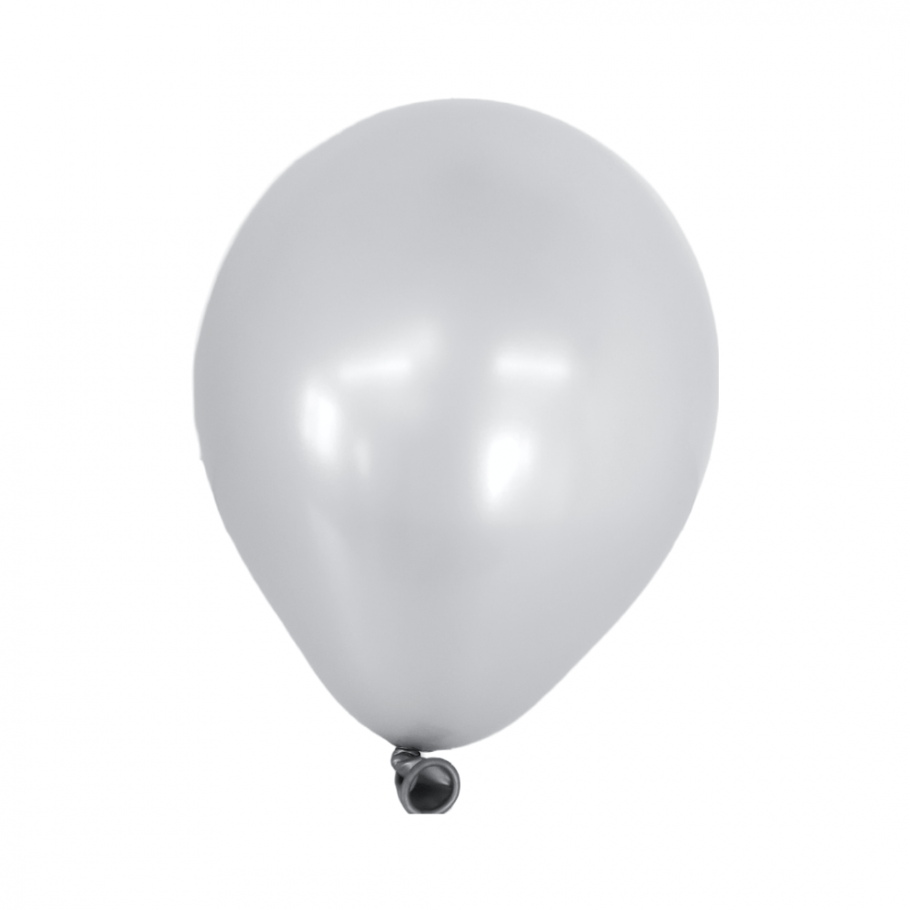 Set 200 baloane latex 13 cm Matte Argintiu, NR. 41 - ROC BAL1