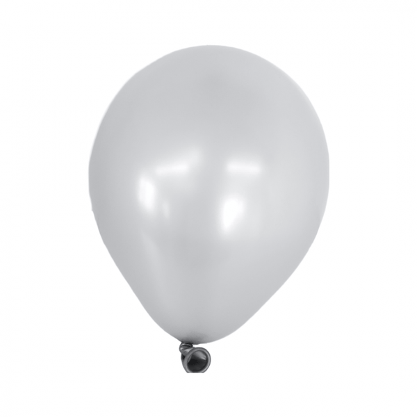 Set 200 baloane latex 13 cm Matte Argintiu, NR. 41 - ROC BAL1