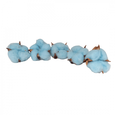 Set 20 de capete de flori de bumbac, culoare blue - ROC FD 13
