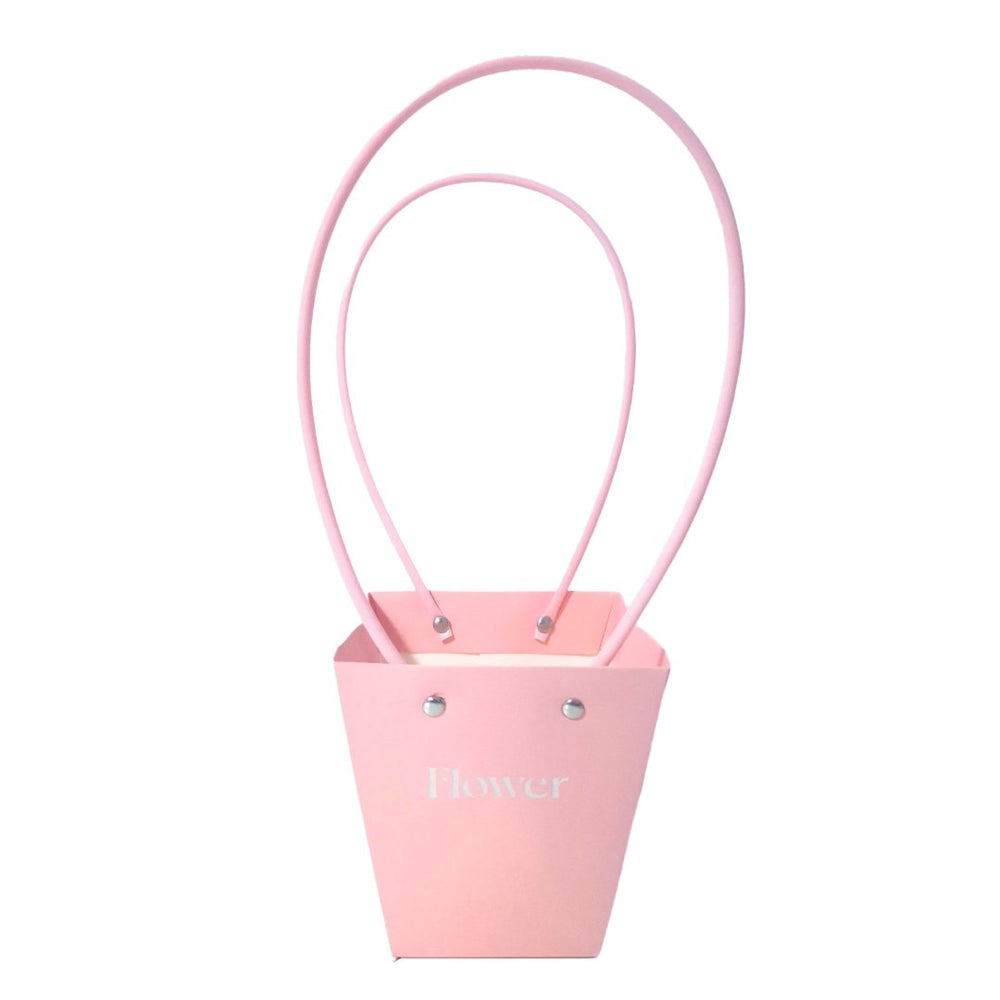 Set 10 pungi cu print ”Flower”, culoare roz - ROC A106