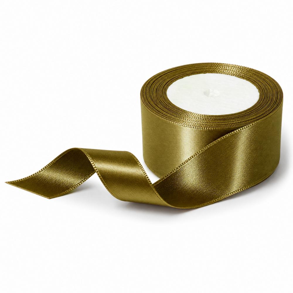 Rolă panglică satin, 4 cm, culoare maro NR. 18 - ROC 0811