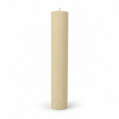 Lumânare din ceară de albine tip fagure, 40 cm, culoare bej NR. 12 - 40060TFC