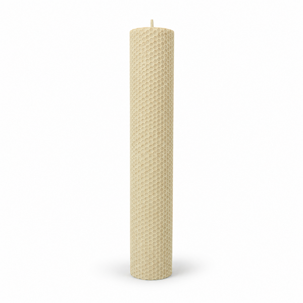 Lumânare din ceară de albine tip fagure, 35 cm, culoare bej NR. 12 - 35060TFC