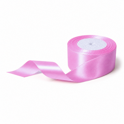 Rolă panglică satin, 4 cm, culoare roz NR. 94 - ROC 0811