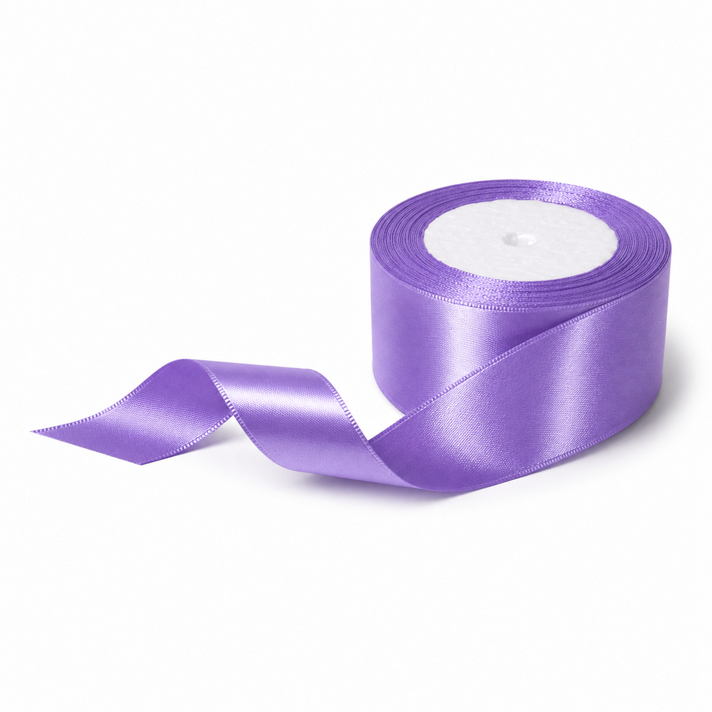Rolă panglică satinată, 4 cm, culoare lila NR. 21 - ROC 0811